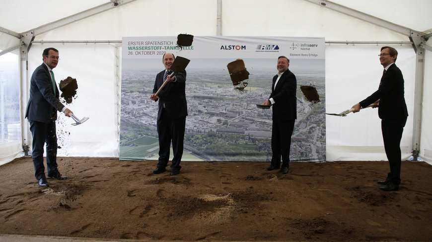 Starting signal for first hydrogen filling station for passenger trains in Hesse